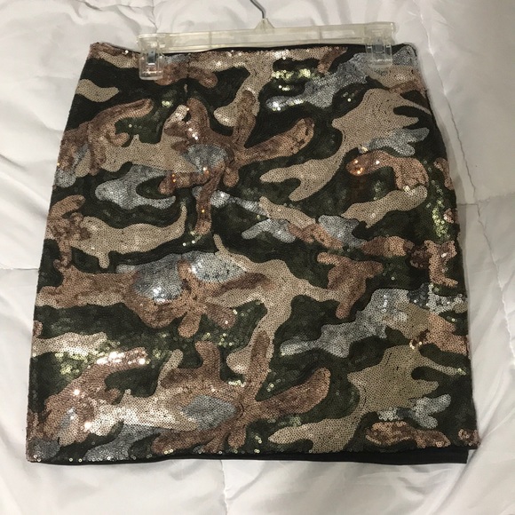 Sequin Camo Mini Skirt 3xl - Picture 1 of 4